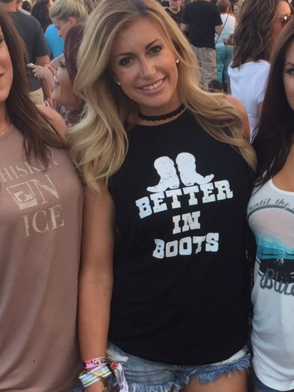 Black 'Better in Boots' Graphic Muscle Tank Top